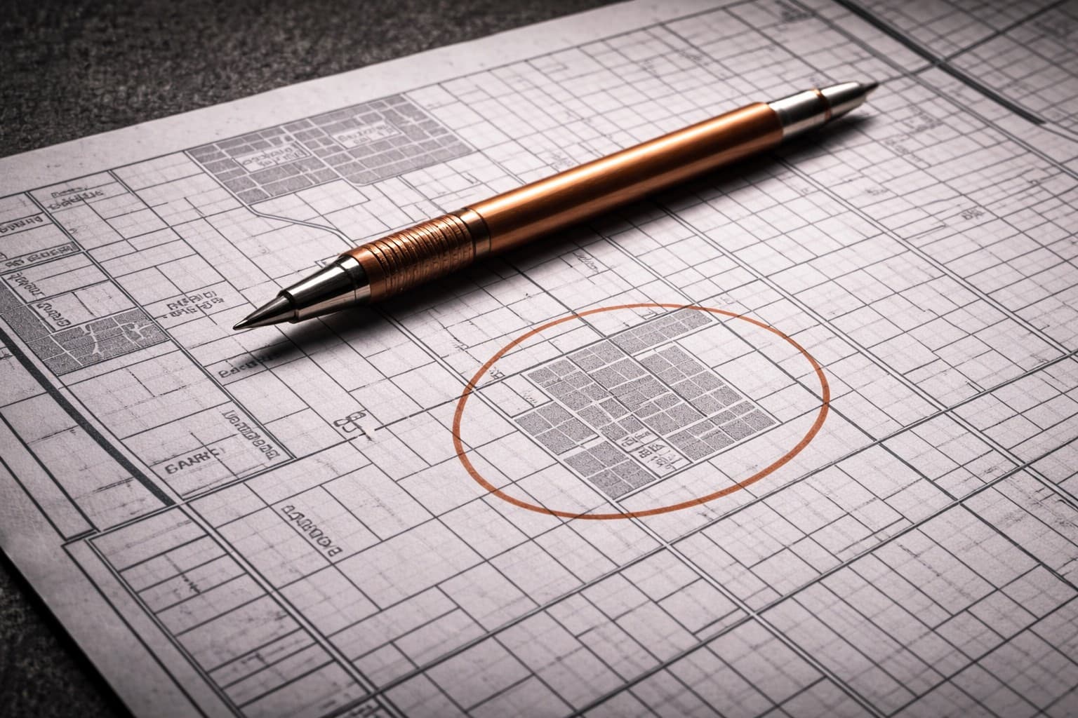 Construction plans and review material for a project inquiry
