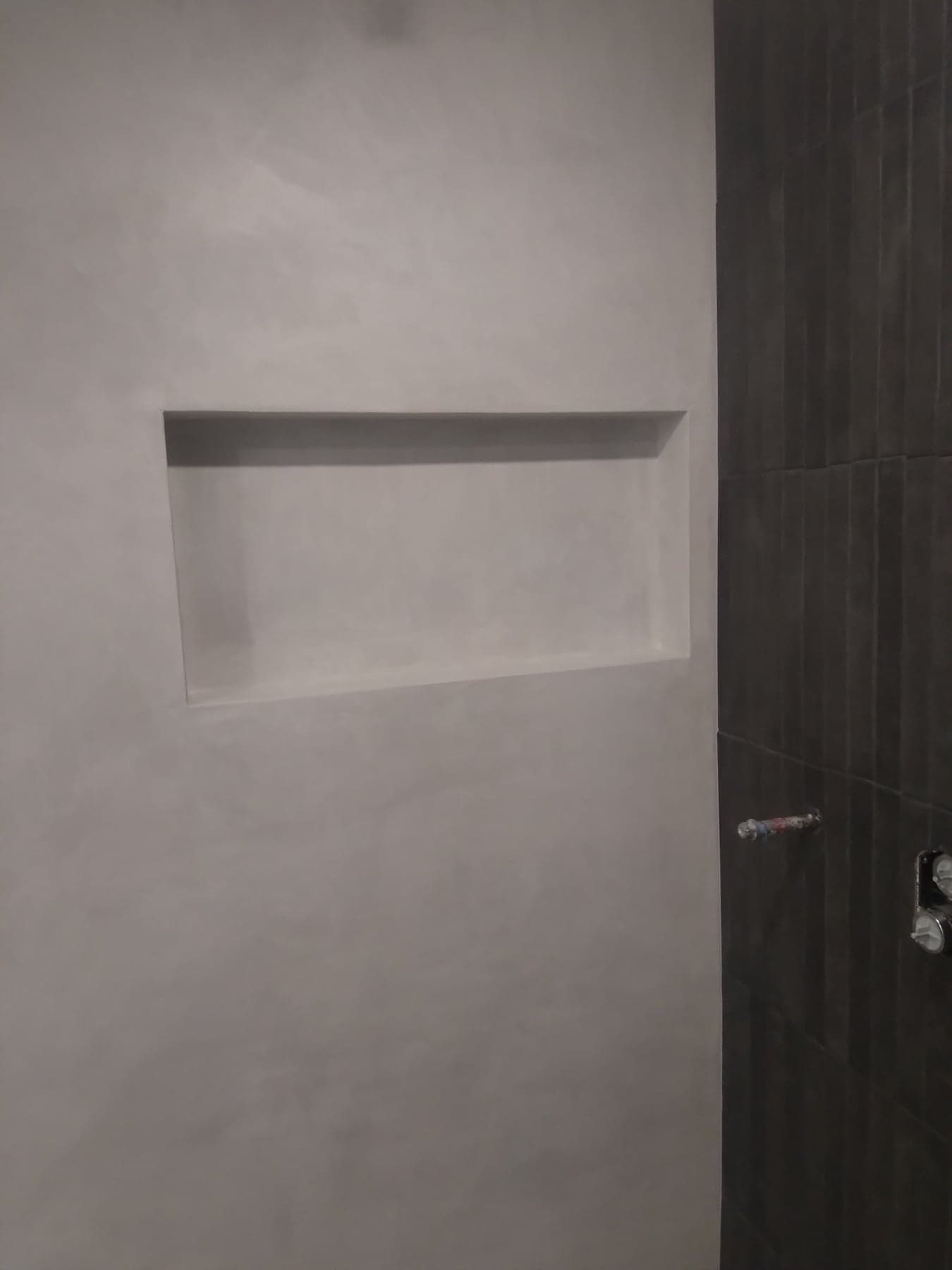Custom Shower Niche — In Progress